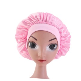 Baluue 2Pcs Elastic Sleeping Caps Breathable Hair Protection Night Hats for Home Travel Purple Pink Comfortable Wide Rim Design for Boys