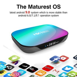 Sofobod HK1 Box TV Box Android 9.0, 4GB RAM 64GB ROM, S905X3 Quad Core 64bit Cortex-A55, GPU G31™ MP2, 2.4G/5G Dual WiFi BT4.0 H.265 Decoding LAN 1000 RJ-45, HD 8K Smart TV Box
