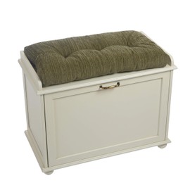 Klear Vu The Gripper Omega Non-Slip Tufted Bench Cushion for Indoor Furniture, Entryway Storage, Bay Window, Corner Nook or Piano Seat, 27 Inches, 11 Green