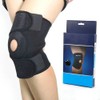 Accessotech Neoprene Patella Black Elastic Knee Brace Fastener Support Guard