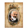 Padre Pio St. Pio Vintage Wooden Picture Gift
