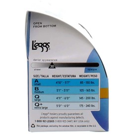 L'eggs Sheer Vitality Hosiery: Jet-Black, Control Top, Sheer Toe, (Size Q)