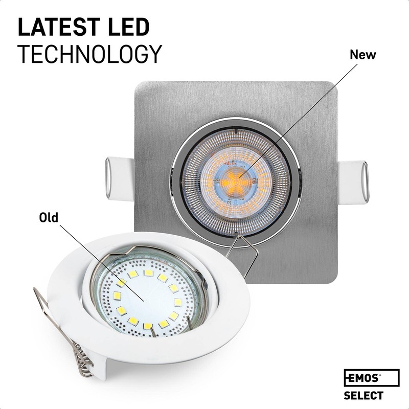 EMOS EMOS LED Einbaustrahler 230V, 5W / 450lm, 50 schwenkbar,