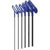 Eklind 8pc Inch,Cush Grip Hex T-Key Set,9 inch arm,Multi,50914