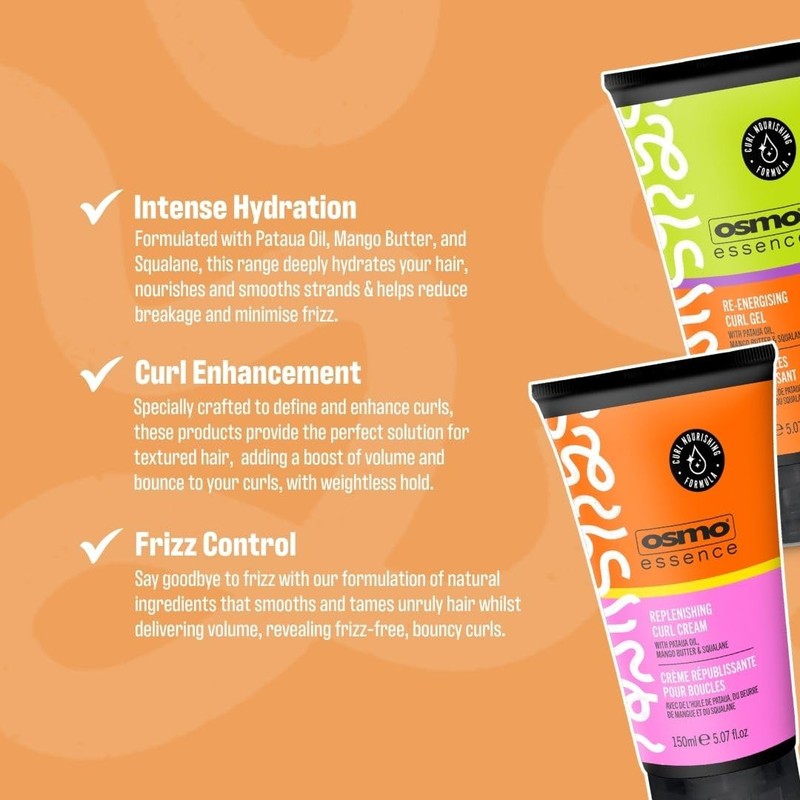 Osmo Essence Re-energising Gel. Curl Defining Gel. 150ml