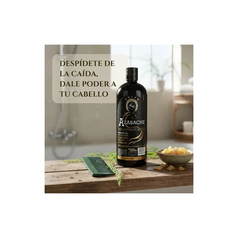 Shampoo Azabache Cola De Caballo Biotina Bergamota 2 Pack