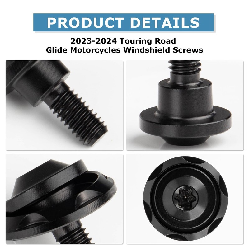 PSLER Windshield Screws for Touring Road Glide 2023-2024, Motorbikes 23-24