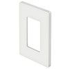 BESTTEN USWP4 Gloss White Series, 1 Pack, 1 Gang Screwless