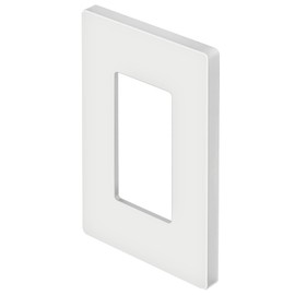 BESTTEN USWP4 Gloss White Series, 1 Pack, 1 Gang Screwless Decorative Wall Plate, Decorator Outlet Cover, for Light Switch, Dimmer, GFCI, USB Receptacle