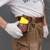 TOURBON Leather Tape Measure Pouch Belt Tool Carrier Holder (Dark