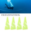 Alomejor Dive Line Marker Triangular Fluorescent Yellow for Cave and