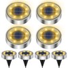 Solar Light, IP68 Waterproof, Recessed Garden Light, Automatic On/Off, Light