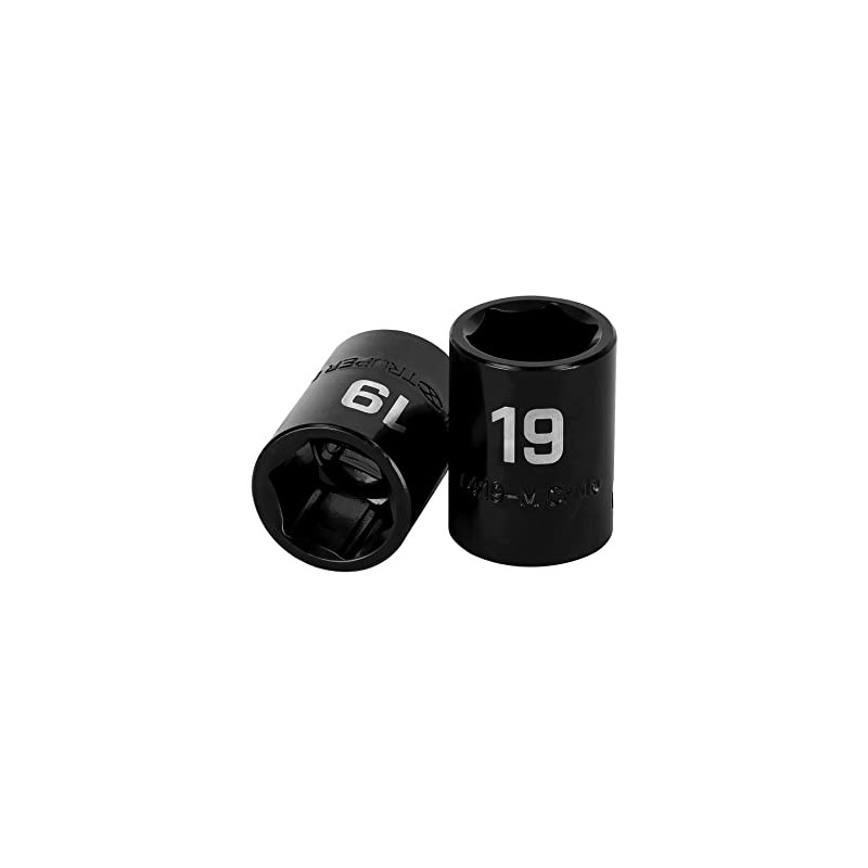 Truper D-7419-M, Dado de impacto 6 puntas mm, 19 mm,
