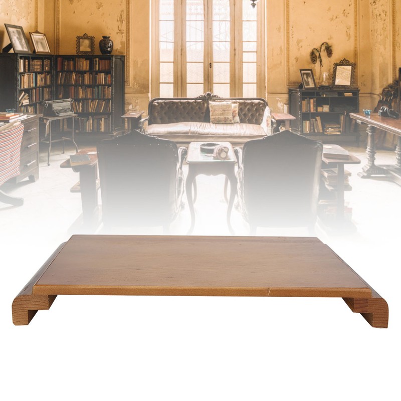 Ornament Base Pine Wood Exquisite Carving Holder Support Craft Desktop