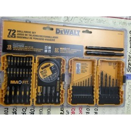 DEWALT NEW NIB DeWalt SWA2SL72BO 72pc , Drill BITS & Drive Set