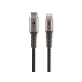 goobay Lightning USB-C Lade- und Synchronisationskabel, 0,5m