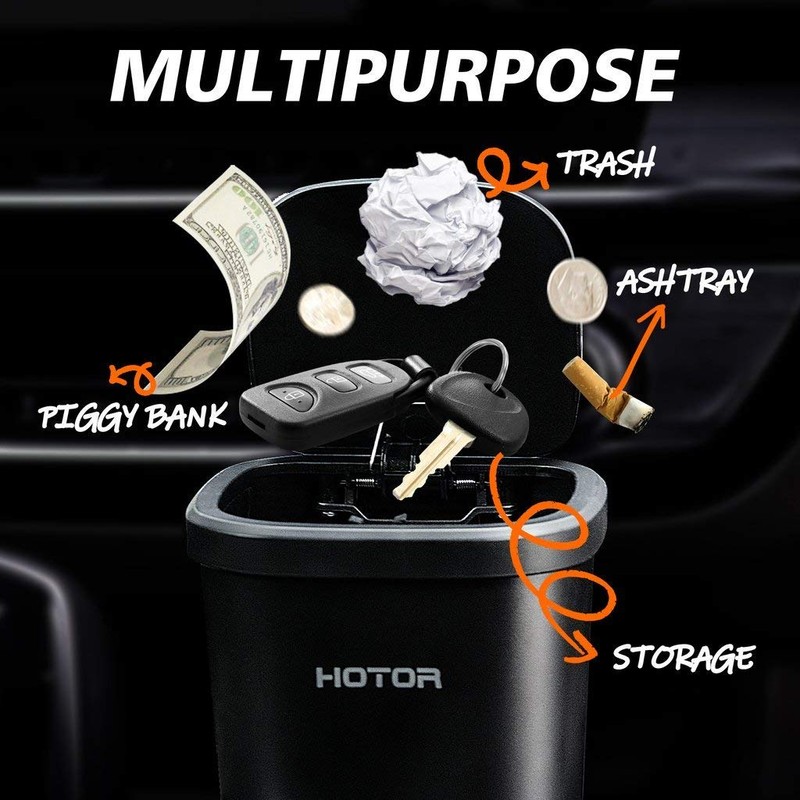 HOTOR Car Trash Can, Car Trash Cup with 30 Additional