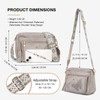 KITEVIUN Crossbody Bag for Women Trendy Leather Crossbody Purse Butterfly