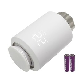 KETOTEK Smart Thermostatic Radiator Valve TRV Zigbee, WiFi Radiator Thermostat Compatible with Alexa, Smart Life/Tuya App Control, Tuya Zigbee Hub required