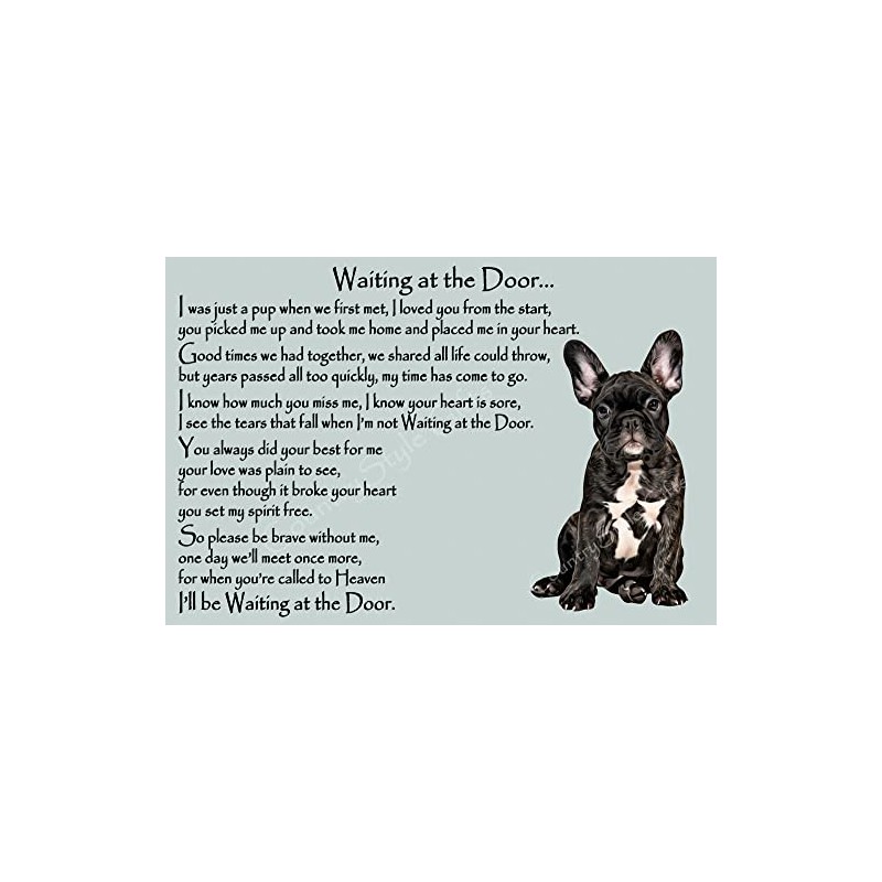 French Bulldog Frenchie Memorial dog pet loss Flexible Fridge Magnet