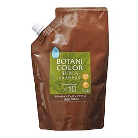 Motto Botanical Color Shampoo Refill, Dark Brown, 16.9 fl oz (500 ml)