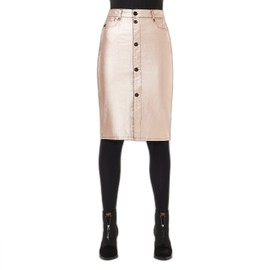 G-Star Women's Noxer Button Pencil Skirt, Metalic (gold metallic D19384-8973-C406), 30