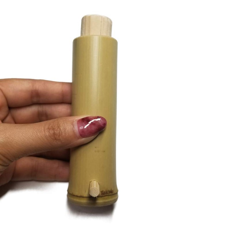 Kikusui Japanese Round Bamboo Shichimi Container