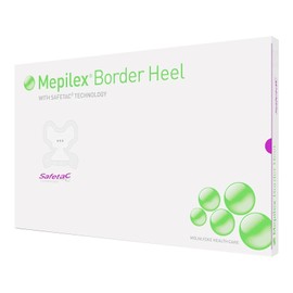 MOLNLYCKE HEALTH CARE US LLC Mepilex Border Heel Foam Wound Dressing 8.7" x 9.1" BX of 10