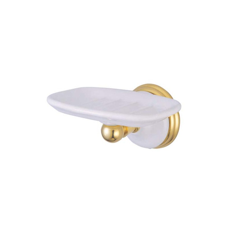Kingston Brass BA1115PB Victorian Soap Dish, Polished Brass