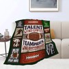 Football Blanket Rugby Throw Blanket Sport Football Competition Plush Soft