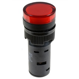 Red 16mm LED Pilot Indicator Light Panel Mount 230V