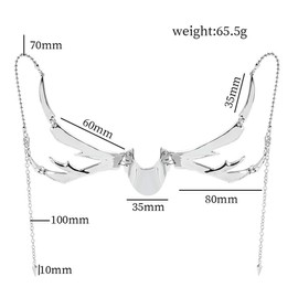 Jascatin Pack of 2 Metal Half Mask Irregular Face Mask Accessory Costume Cosplay Face Jewellery for Women Men