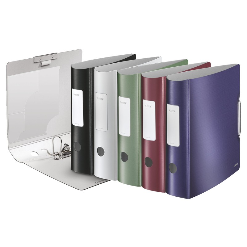 Leitz Lever Arch File, Garnet red, A4, Curved spine 8.2