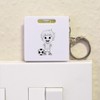 Azeeda 'Football Player Boy' Keyring Tape Measure/Spirit Level Tool (KM00041146)