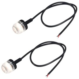 Audiofan, Motorcycle Turn Signal, LED, M6 Screws, Universal Motorcycle Decorative Light, 12 V, Waterproof, Clear Lens, High Brightness, Front and Rear Universal Use, Round, Stylish, For Auto Bikes