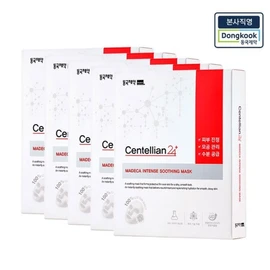 Madeca Intense Soothing Mask Pack, 7 sheets, 5 boxes (35 sheets total) / 본사직영마데카 인텐스 수딩 마스크팩 7매 5박스 (총 35매)