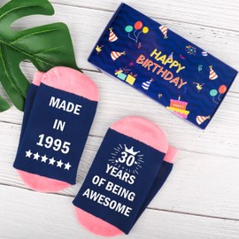 Moyel 30th Birthday Gifts for Women Funny Socks for Women 30th Birthday Gift Ideas for Her Turning 30 30th Birthday Gifts for Women Best Friends Sister Wife Mom
