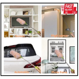 Does Not Apply 4 Pack Washable Electrostatic Duster, Extendable Pole 25" to 55", Feather Duster