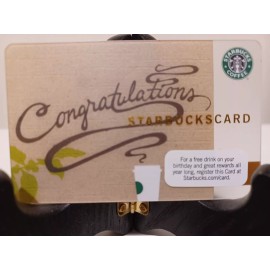 Starbucks  STARBUCKS CARD 2009  "CONGRATULATIO