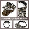 One Limitation CP865 Leopard Pattern Sun Visor Cap, Hat, Polyester,