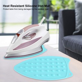 Silicone Rest Pad for Ironing Board, Mini Heat Resistant Pad Ironing Rest Pad for Ironing Board Iron Rest Accessories Anti-Slip Heat Resistant(Green)