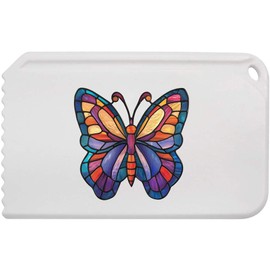 Azeeda 'Stained Glass Butterfly' Plastic Ice Scraper (IC00038434)