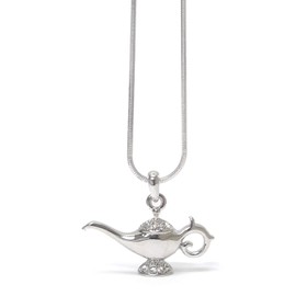 MOHANI GIFT JEWELRY Crystal Aladdin Genie Magic Lamp Pendant Necklace