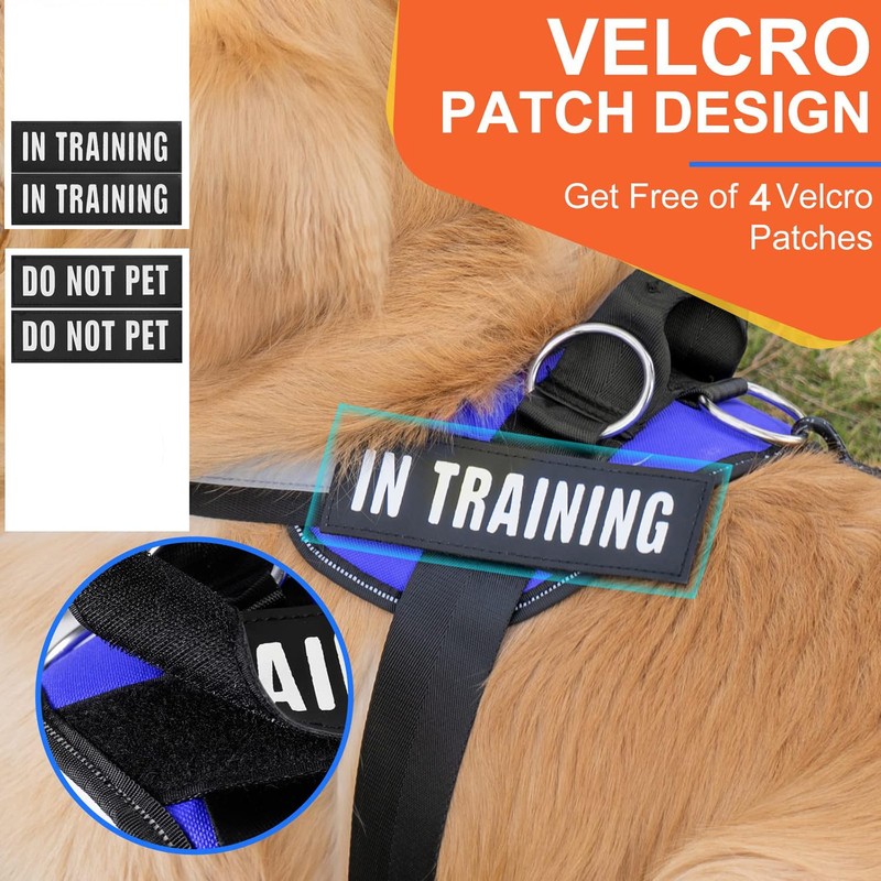 Essential Dog Harness, No Pull Pet Harness with 3 Side