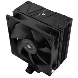 TR Assassin Spirit 120 EVO Dark CPU Cooler Black, 120 mm PWM Quiet Fan CPU Air Cooler, AGHP 4th Technology, Supports Intel LGA1700/1150/1151/1200, AMD AM4 AM5, Computer Cooler