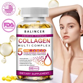 Balincer Type I, II, III, V, X complex collagen peptides - anti-aging, detoxification