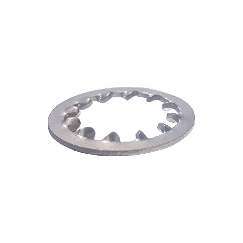 5/8" Internal Tooth Lock Washers, Stainless Steel 410, Plain Finish,