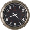 Howard Miller Coe Wall Clock II, Aged Silver