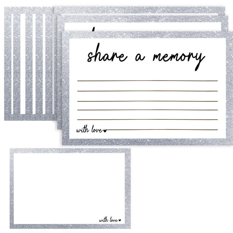 MKISHINE 50 Pcs Share A Memory Cards, Funeral, Graduation, Wedding,