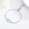 Midir&Etain Infinity Bracelet for Women 925 Sterling Silver Adjustable Faith